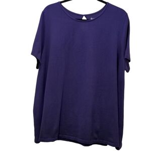 Roaman's Plus Size Deep Purple T-shirt Size 22/24 1X